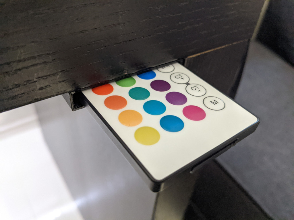 LED RGBWW Light Remote Desk Holder Case