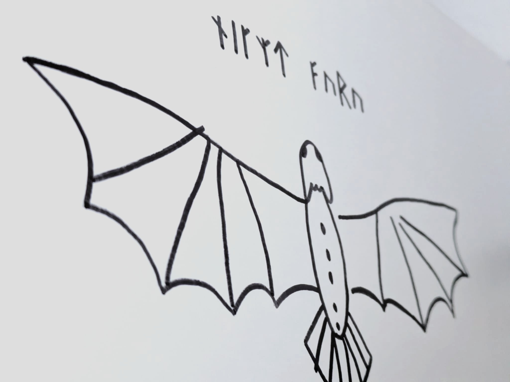 Night Fury Drawing Stencil