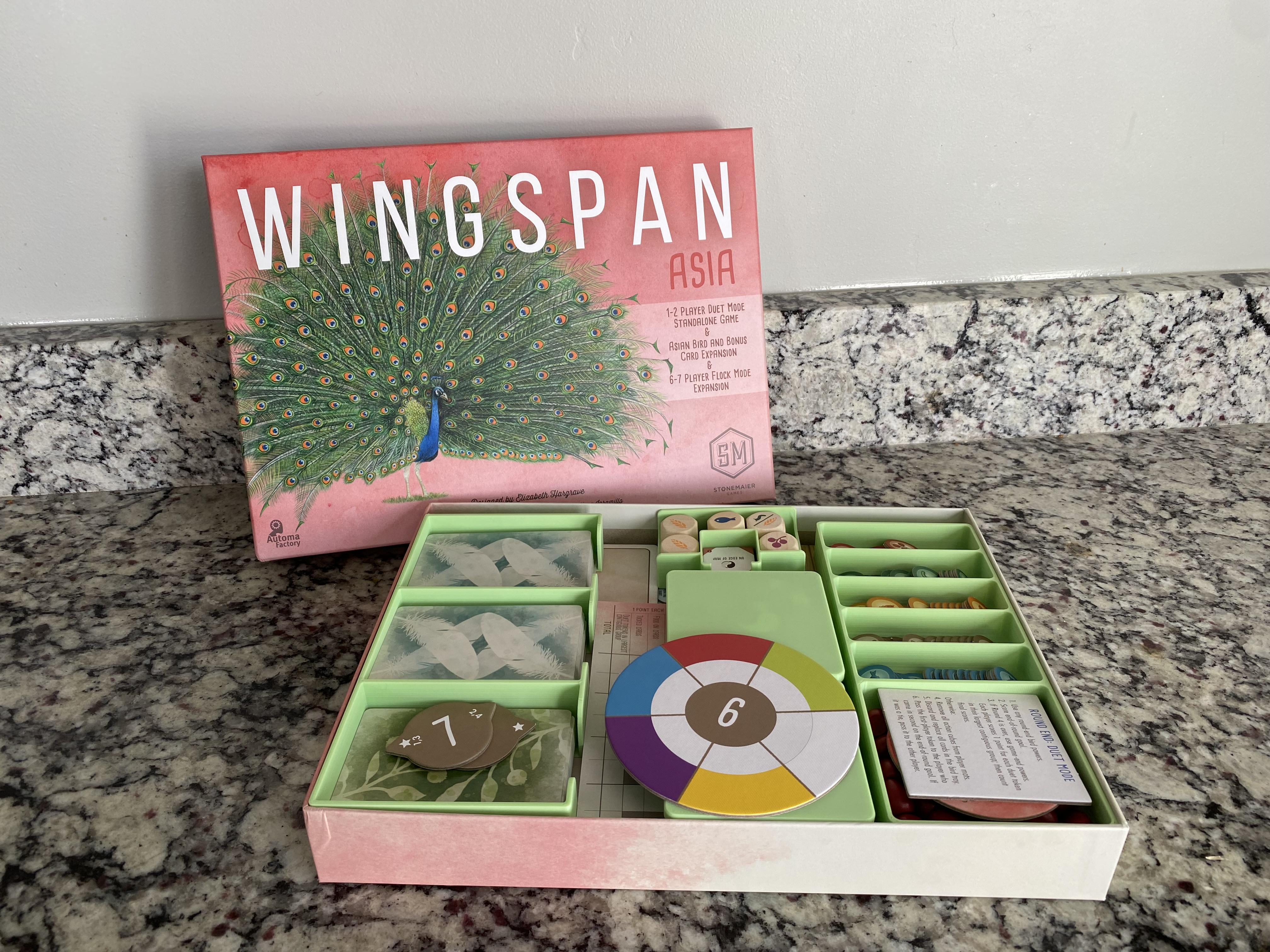 Wingspan Asia Board Game Insert
