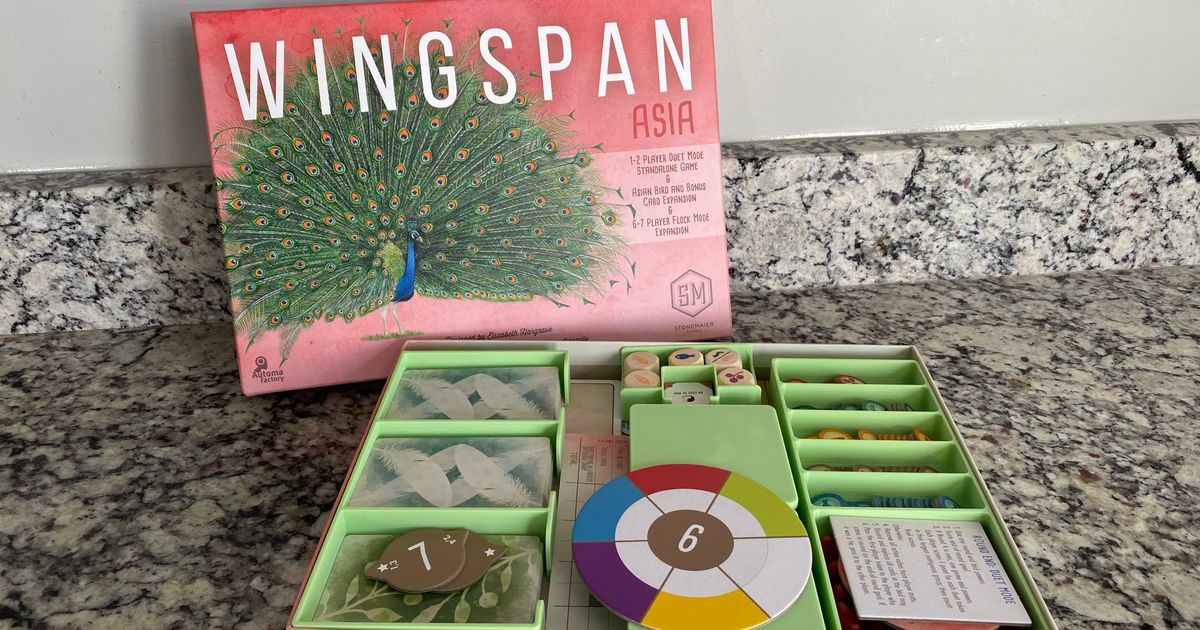 Wingspan Asia Board Game Insert by tjdesign Download free STL model
