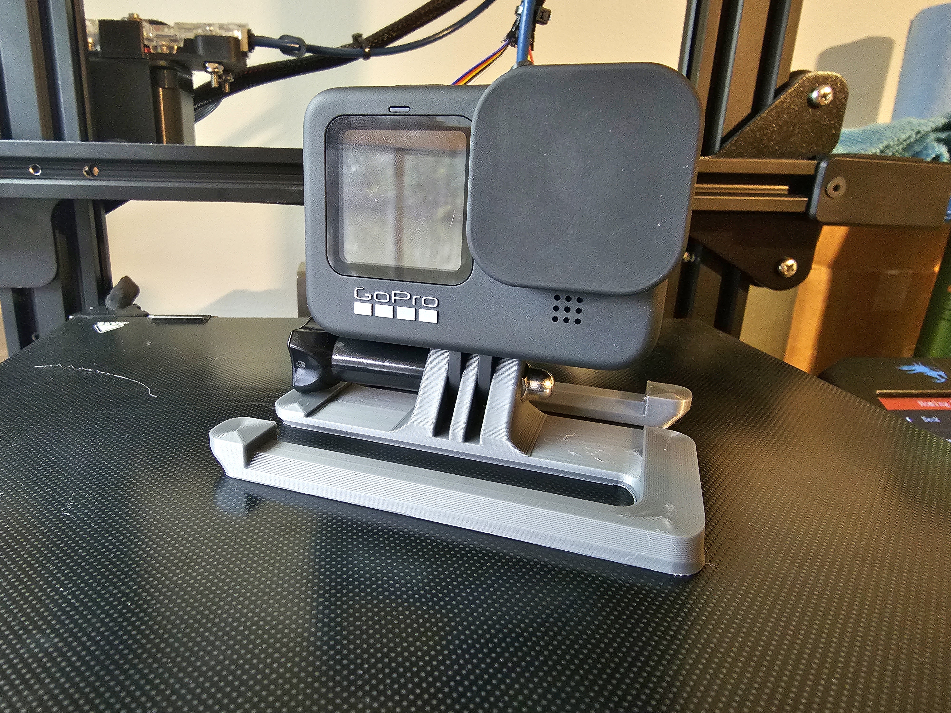 Miniatura 4 do modelo 3D Go-Pro Mount for Backpack Strap