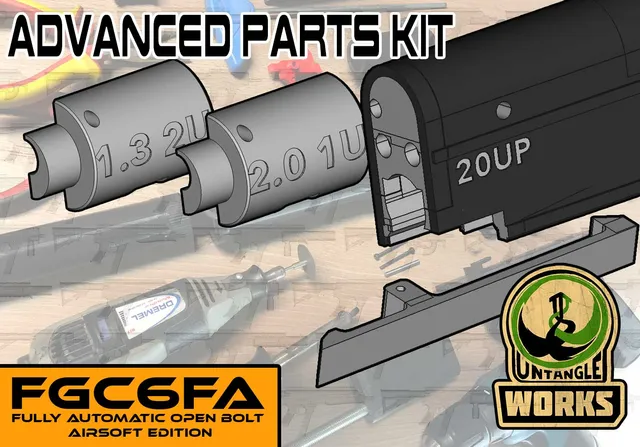 FGC-6FA MKI/MKII full auto / semi auto open bolt Advanced Parts Kit  GBB airsoft FGC-9 replica