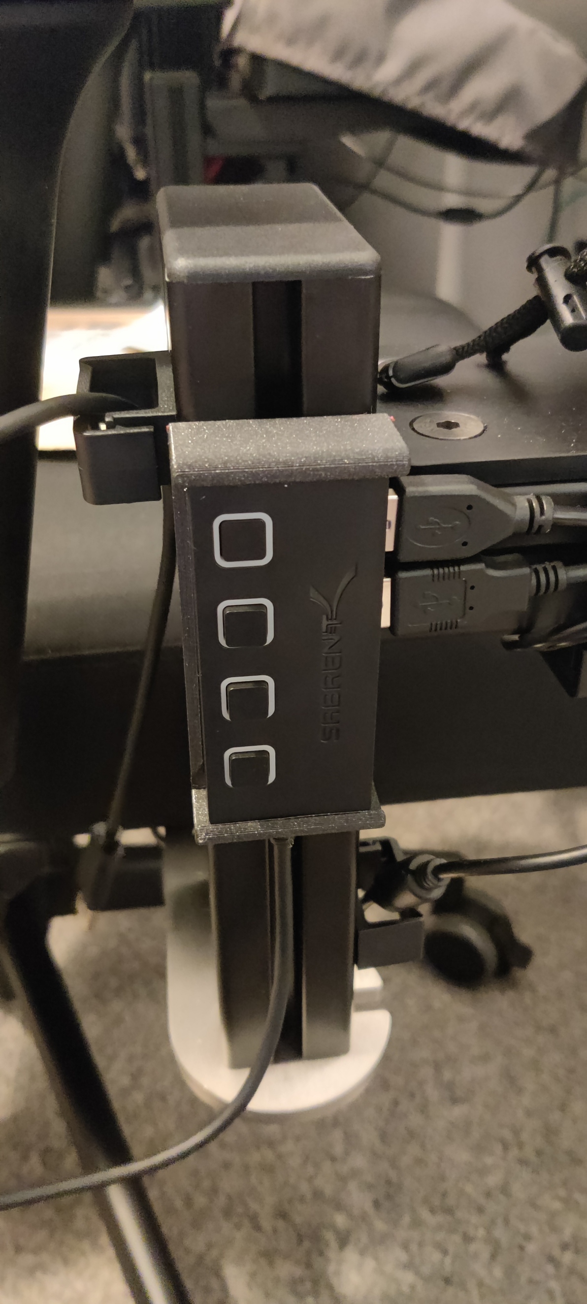 Sabrent 4 port hub mount for m3 countersunk by colin m download free