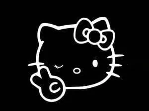 hello kitty wall art