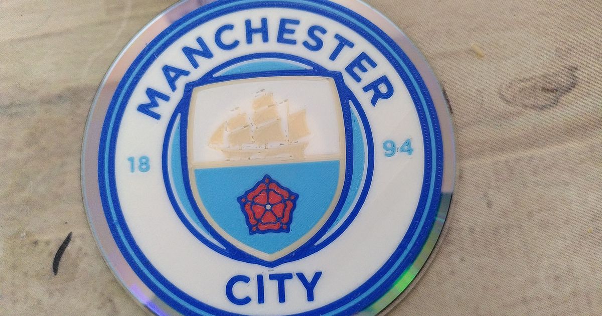 Manchester City Badge Logo Multicolor 2mm THK by akamaka | Download ...