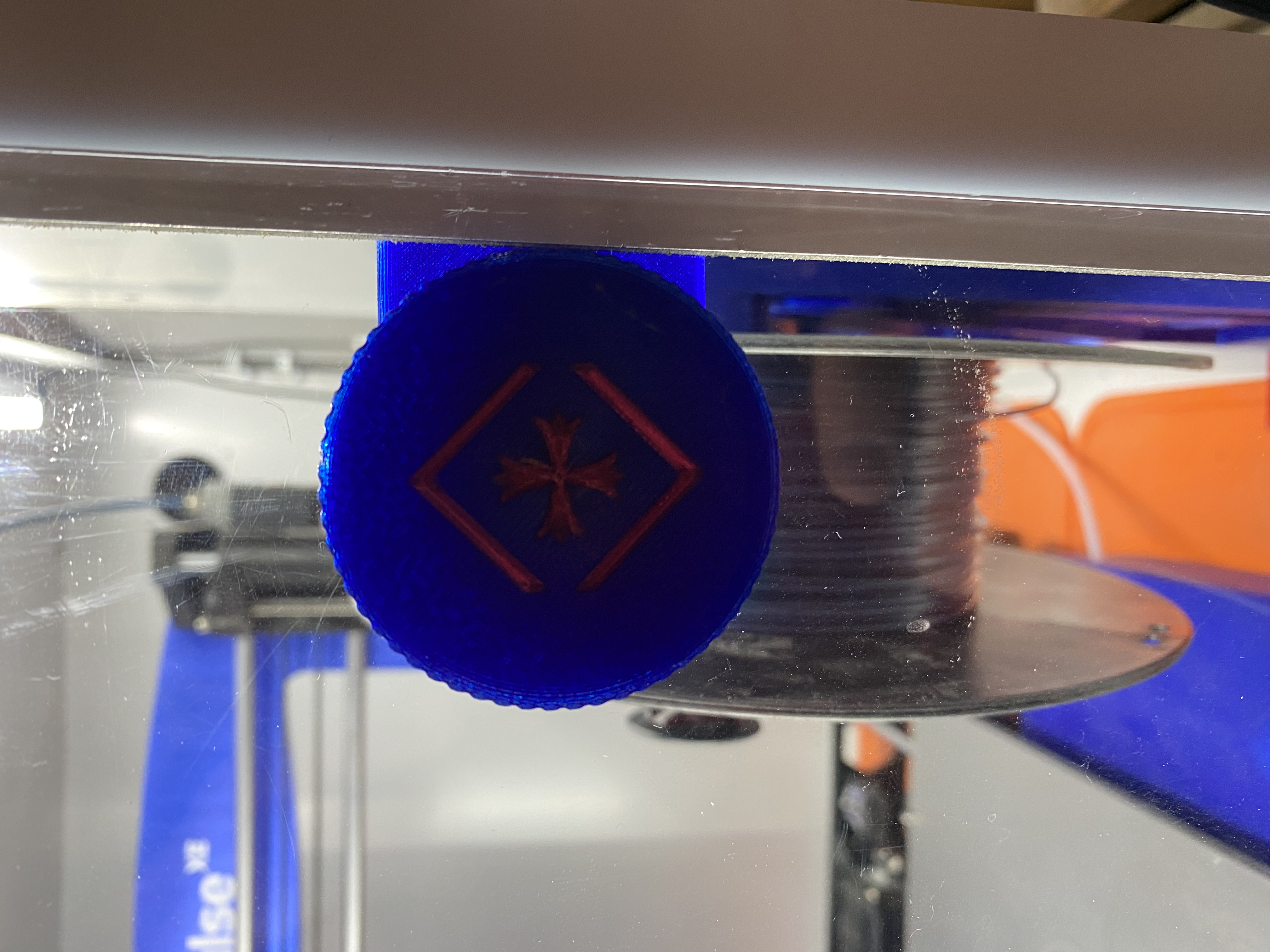 PrintedSolid enclosure door latch