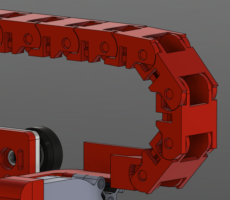 Single Direction Cable Chain (w/ removable top + additional wire