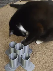 Modular cat enrichment puzzle feeder by Machspace