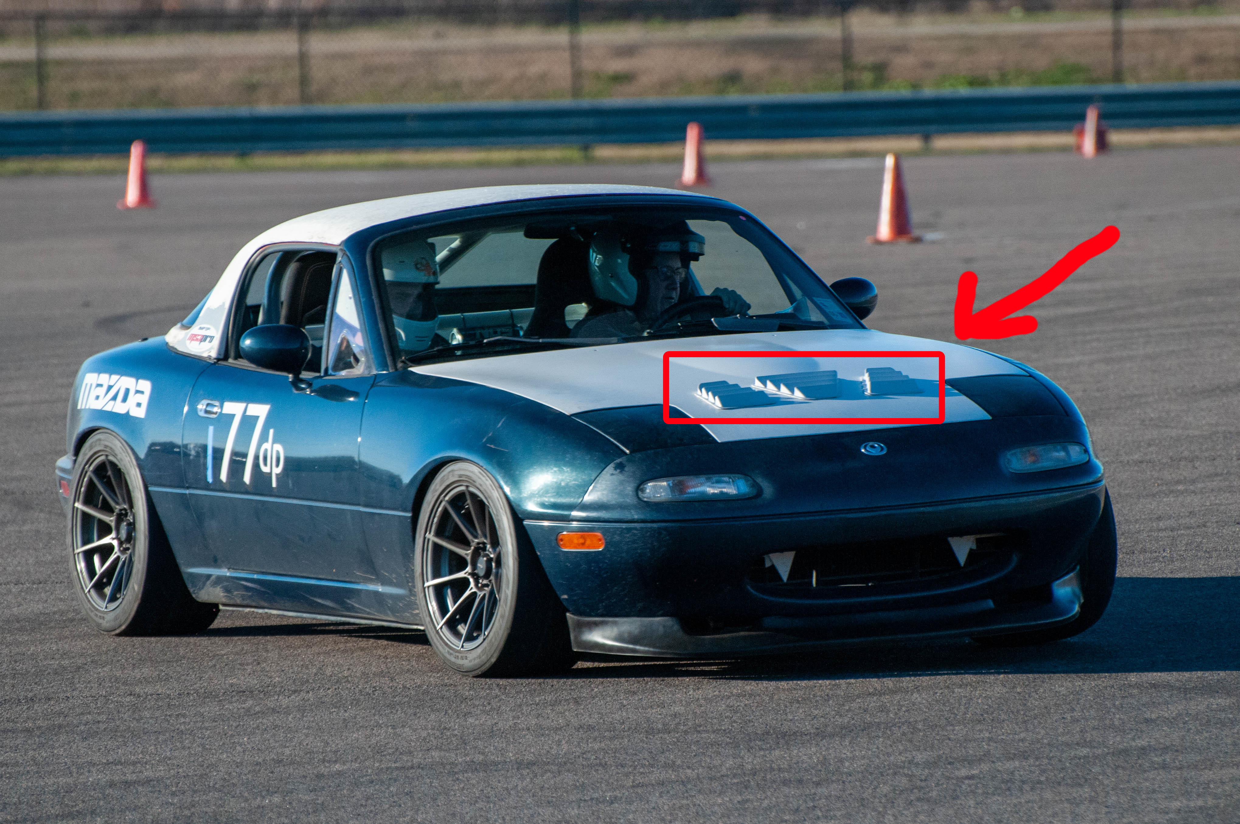 Miata Protruding Hood Vents