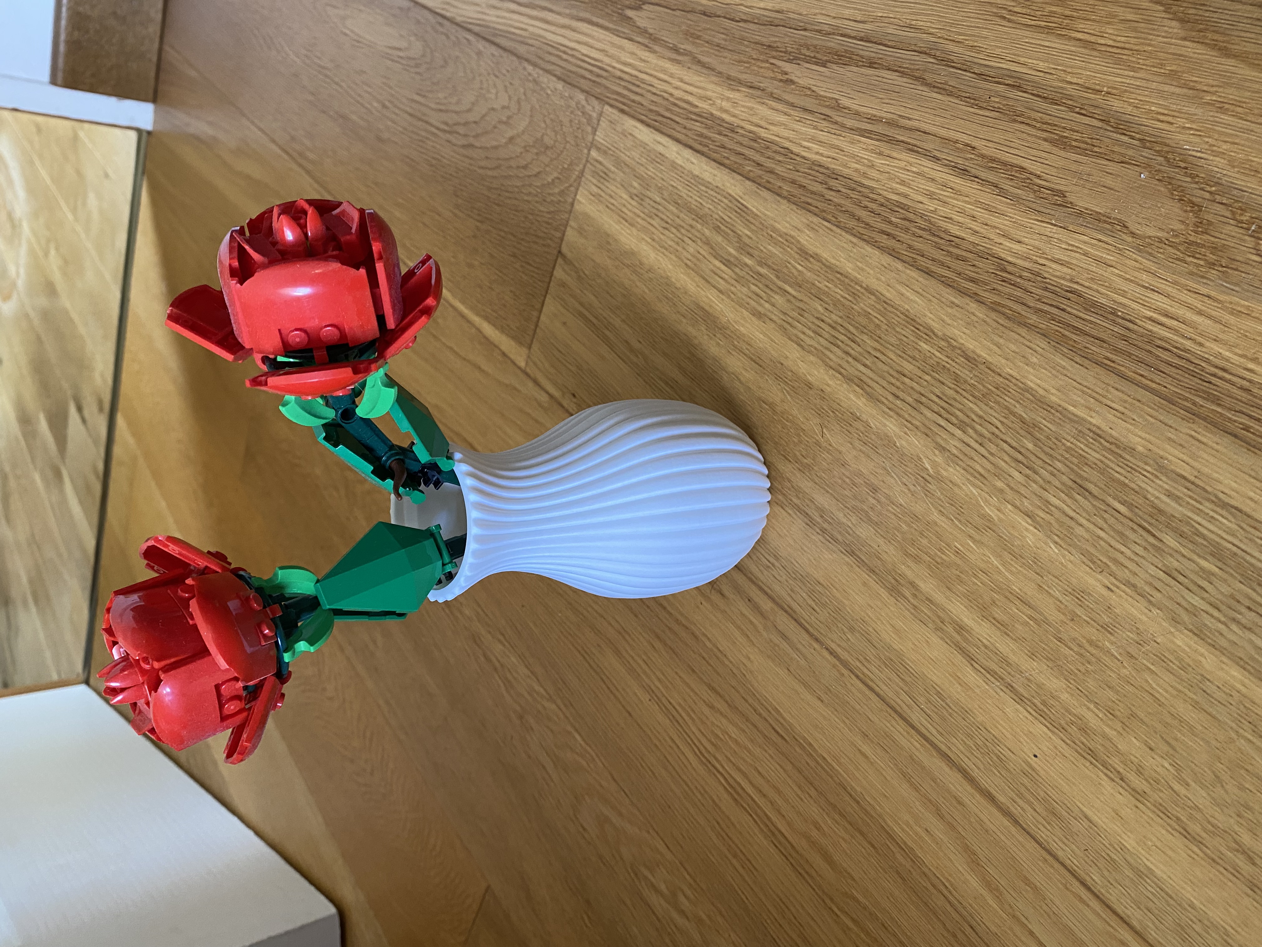 Vase fleurs lego 3D model