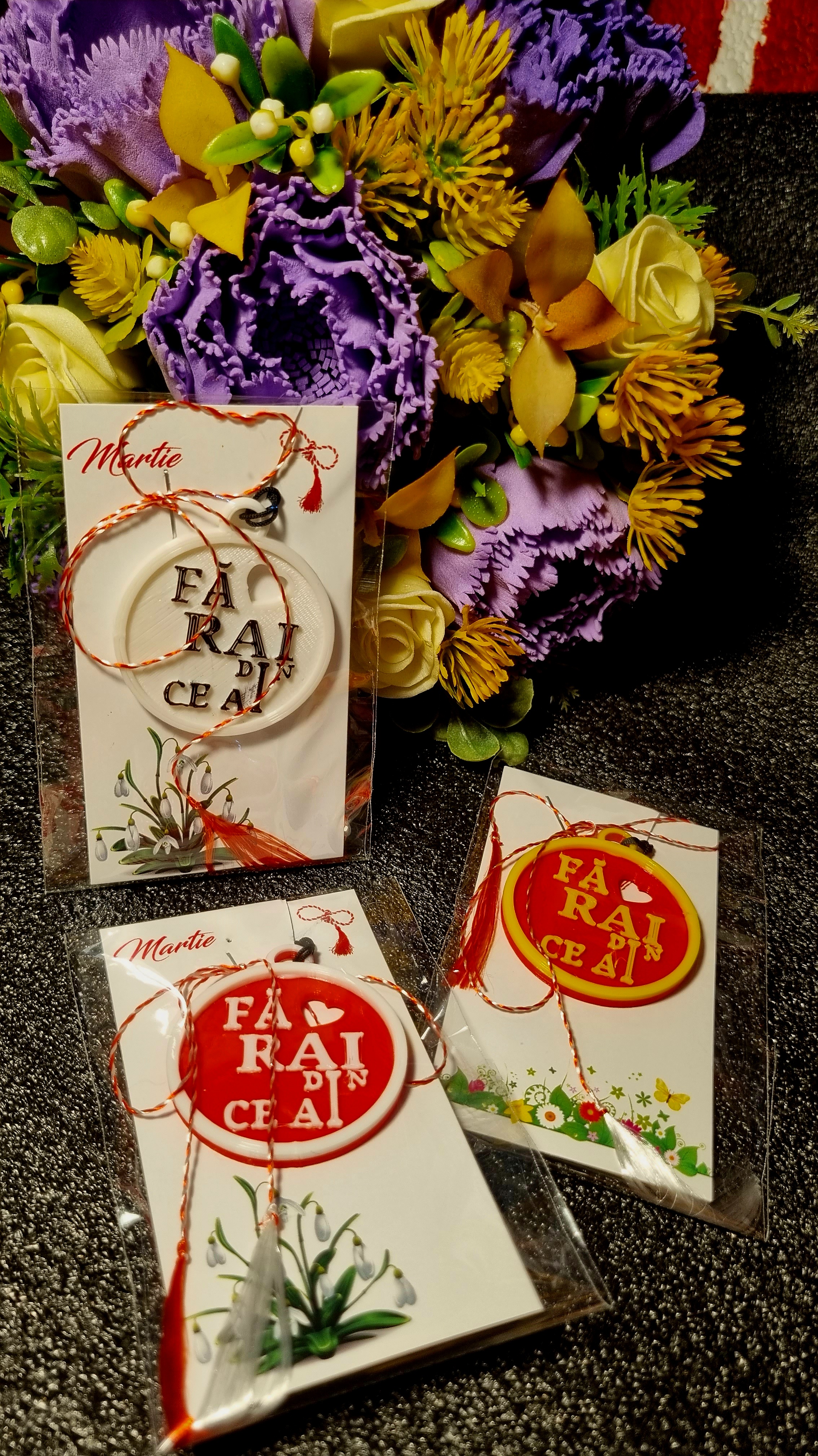 keychain with message Fă rai din ce ai / Make heaven of what you have