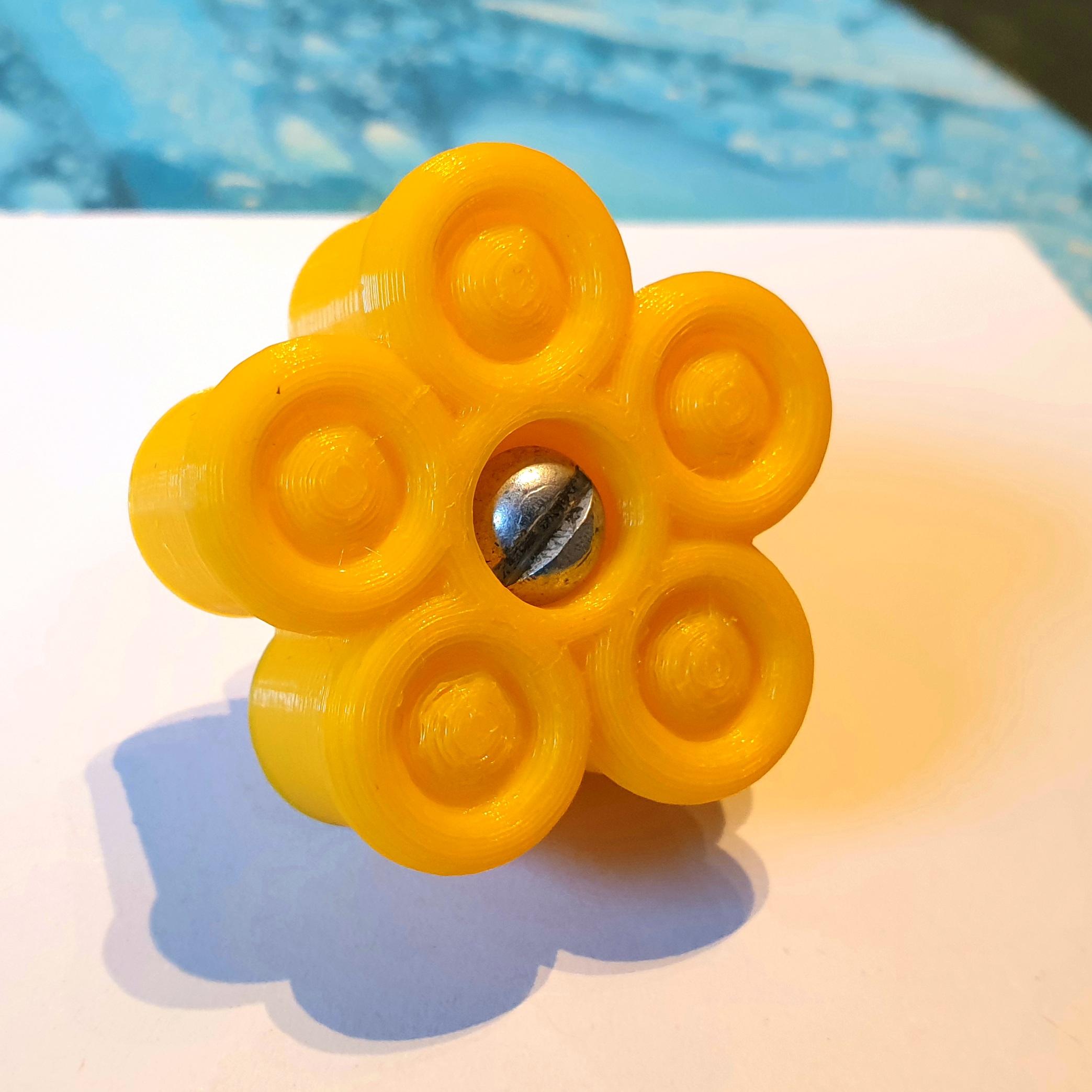 Flower door knob