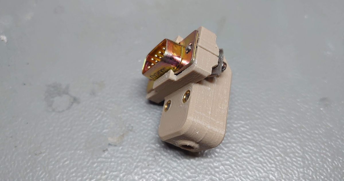 DB9 Housing At A 90 Degree Angle By Ouwekaas Download Free STL Model 