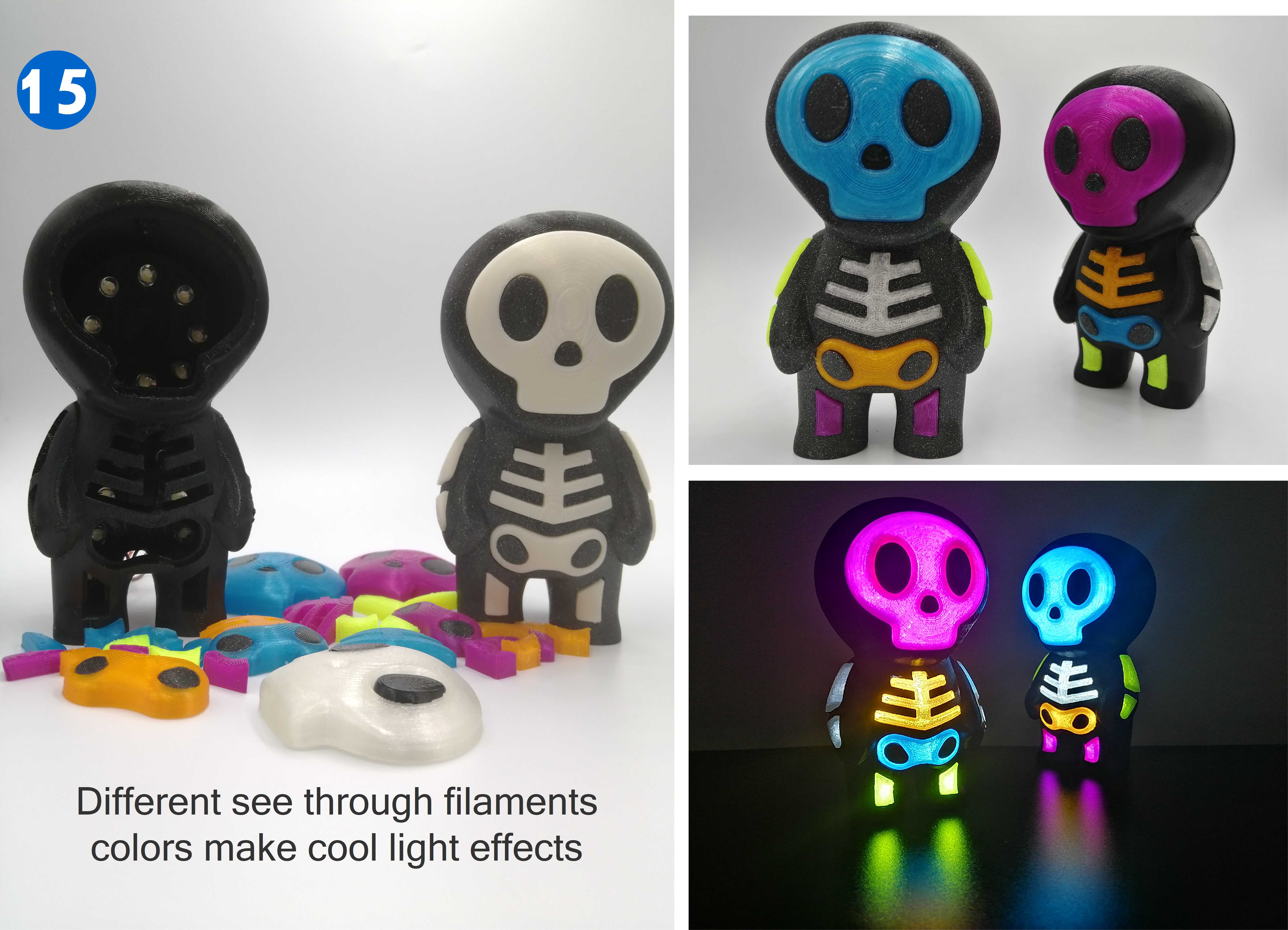 Miniatura 15 do modelo 3D Cute Skull Lamp