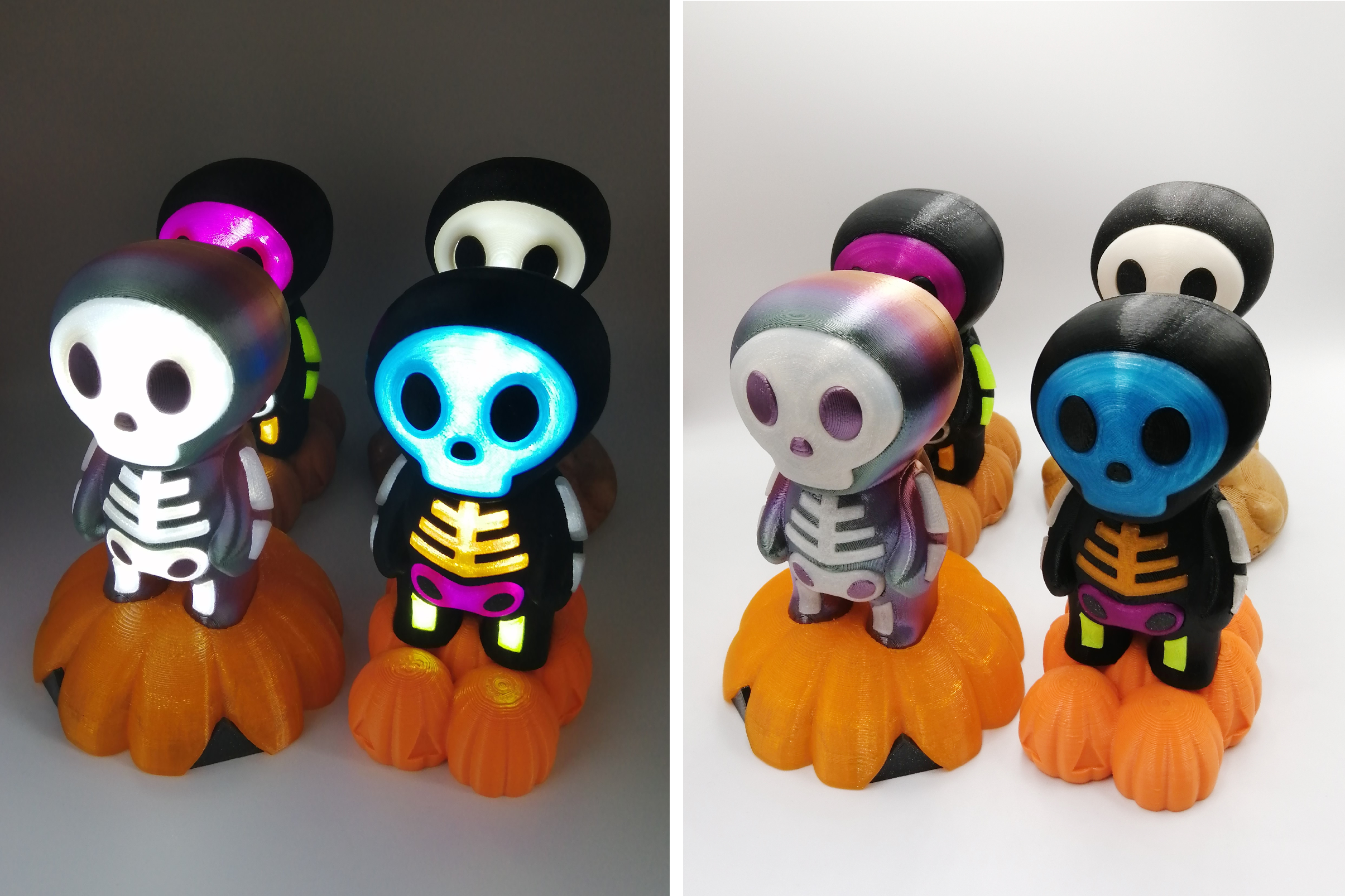 Miniatura 3 do modelo 3D Cute Skull Lamp