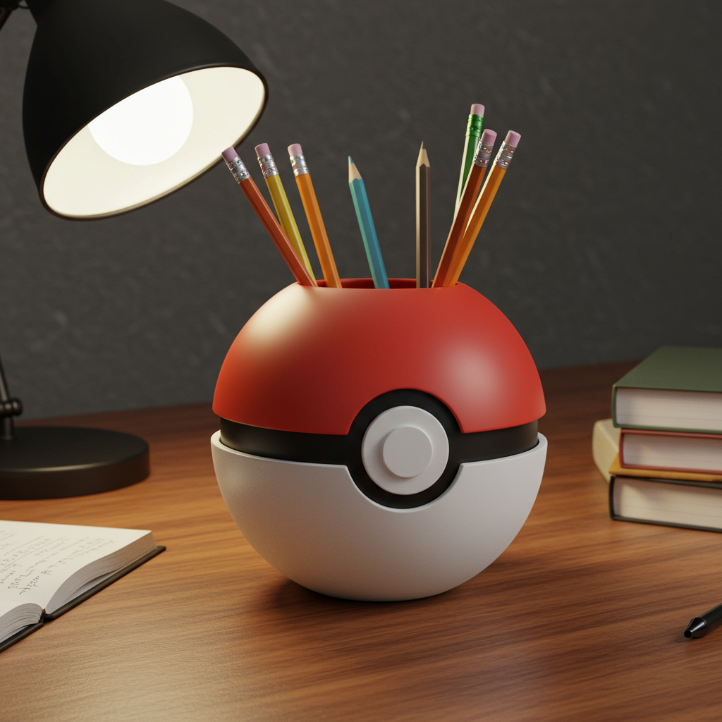 Pokemon pencil holder