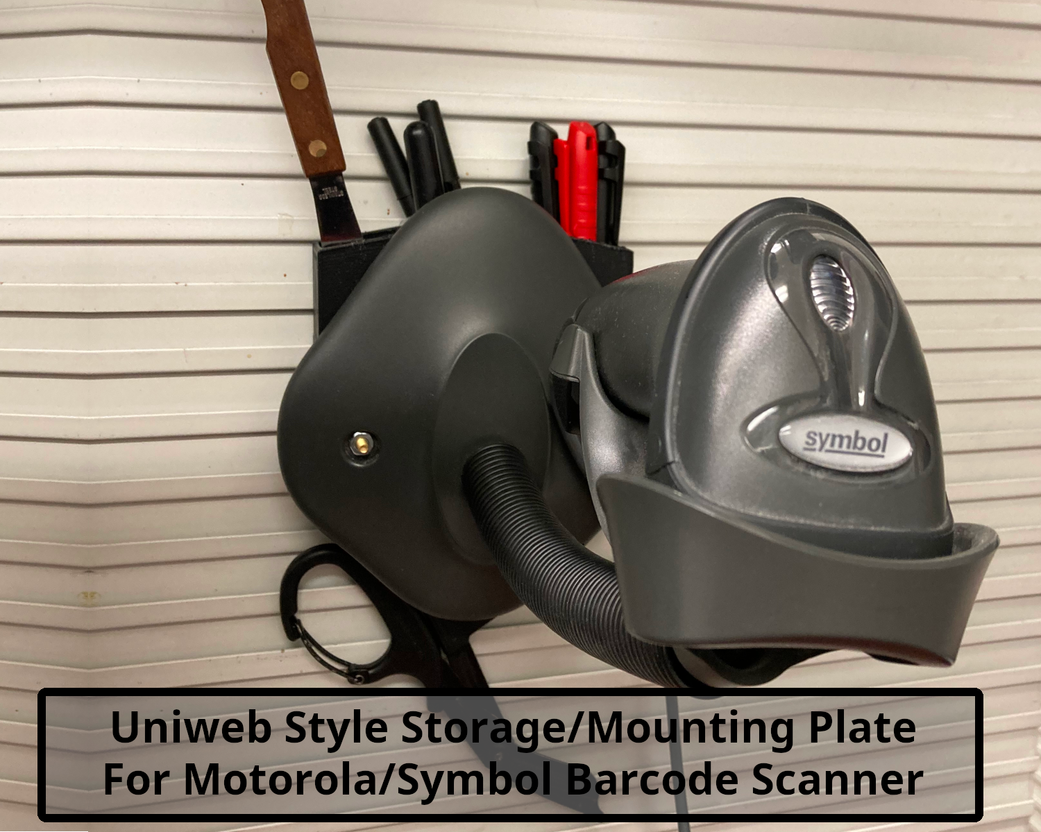 Pharmacy Scanner Plate / Pen Holder