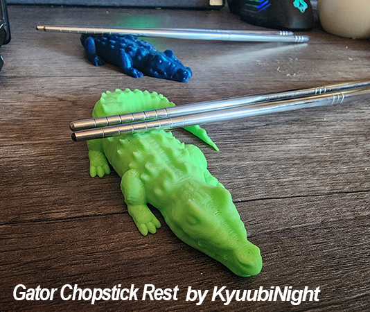 Gator Chopstick Rest