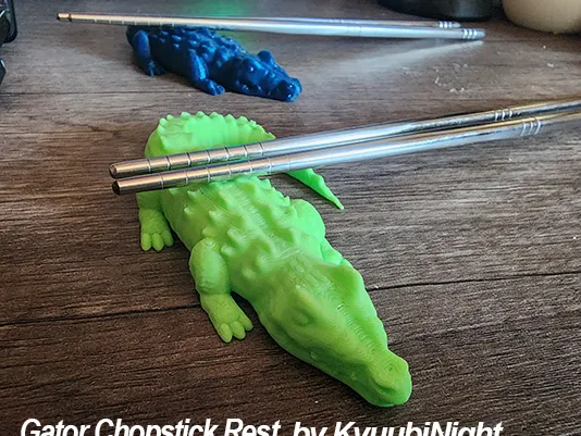 Gator Chopstick Rest