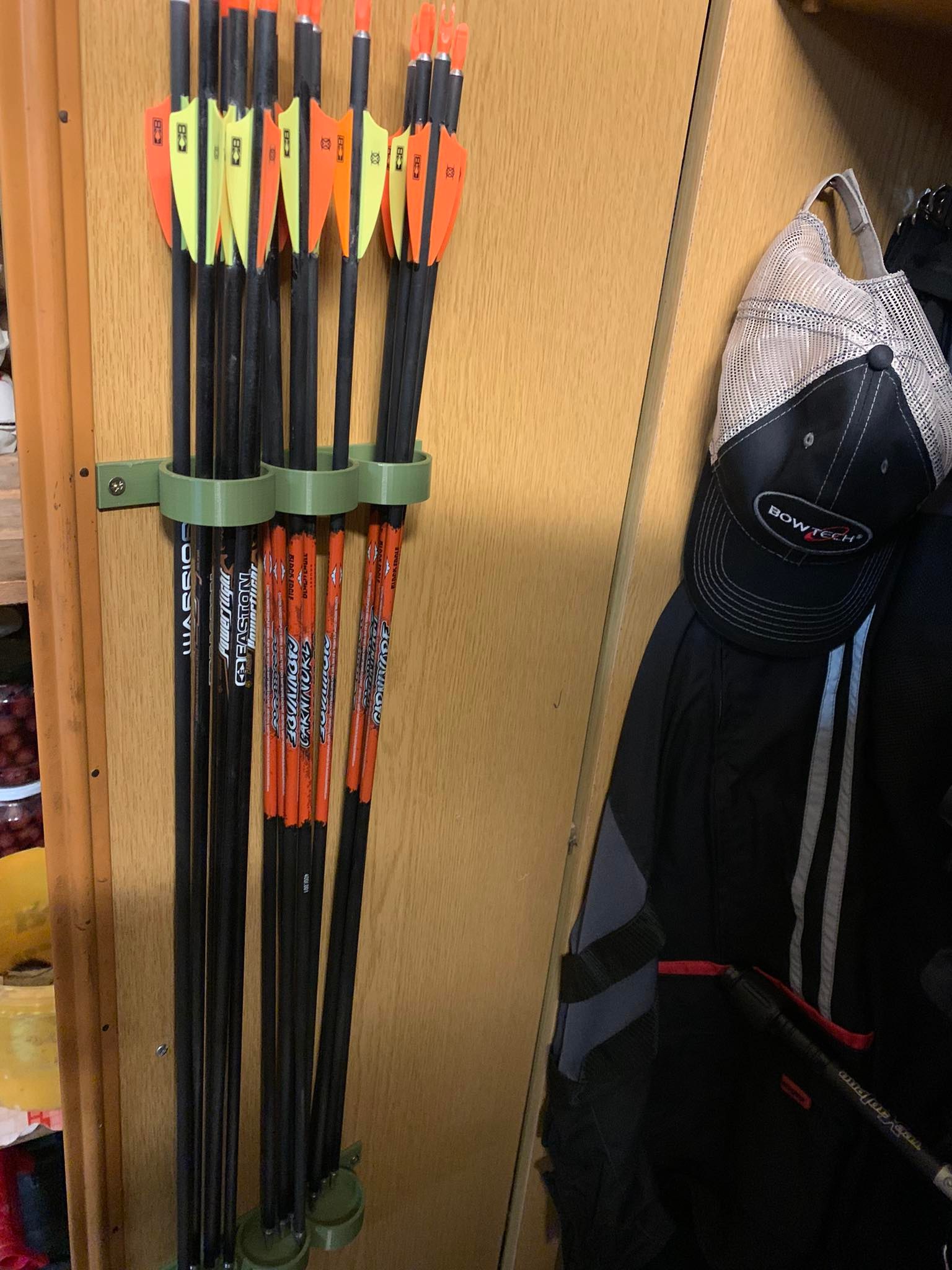 Wall mounted tube style arrow holder by MechanikR Download free STL