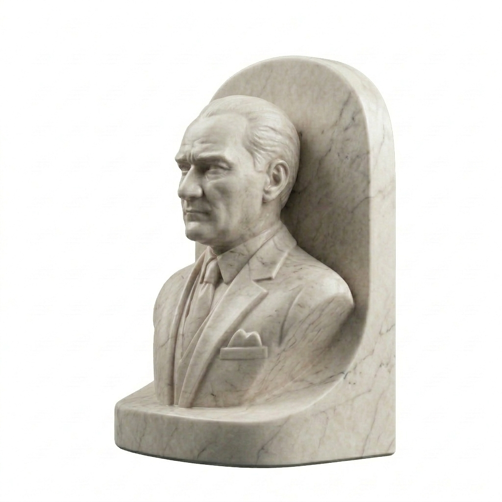Atatürk bust and bookend (Atatürk Büst) 3D model