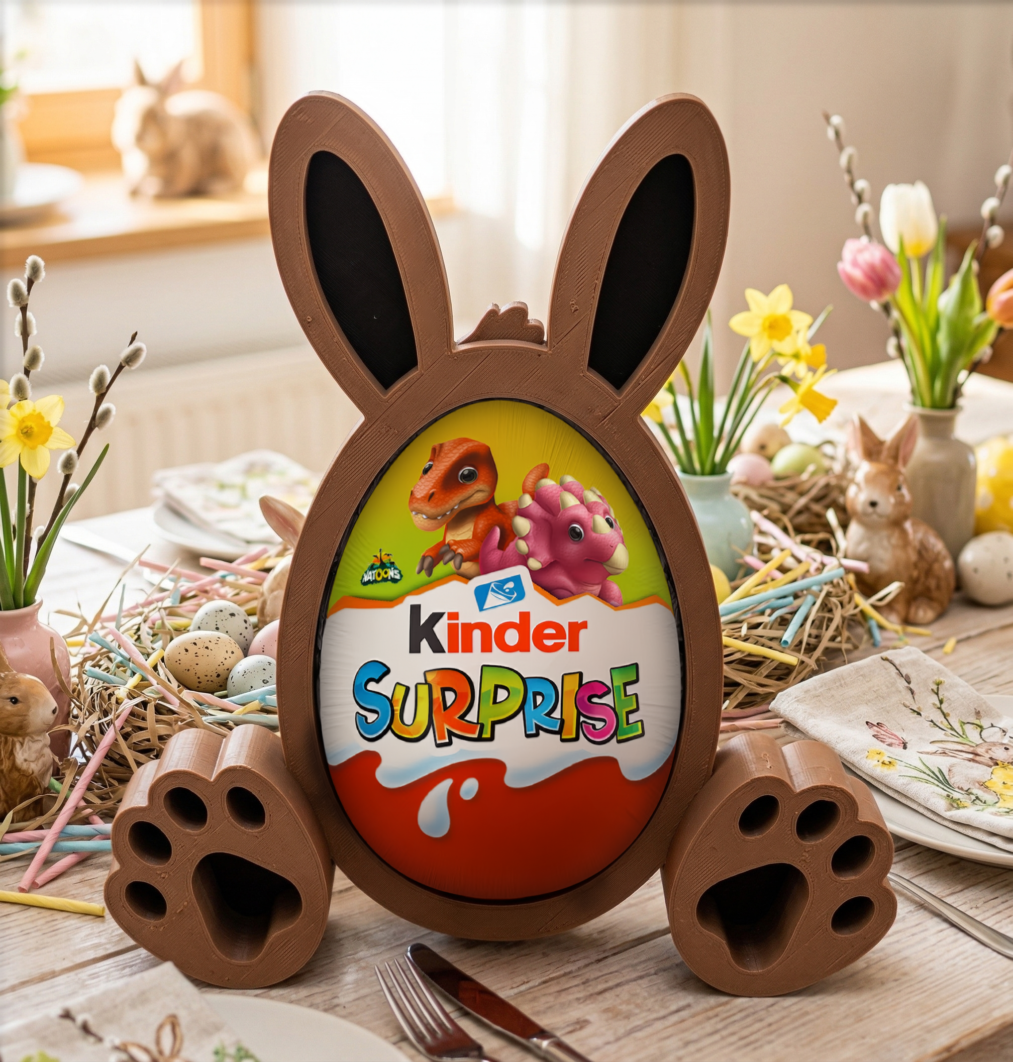 Rabbit / Bunny Egg Holder (Kinder Surprise)