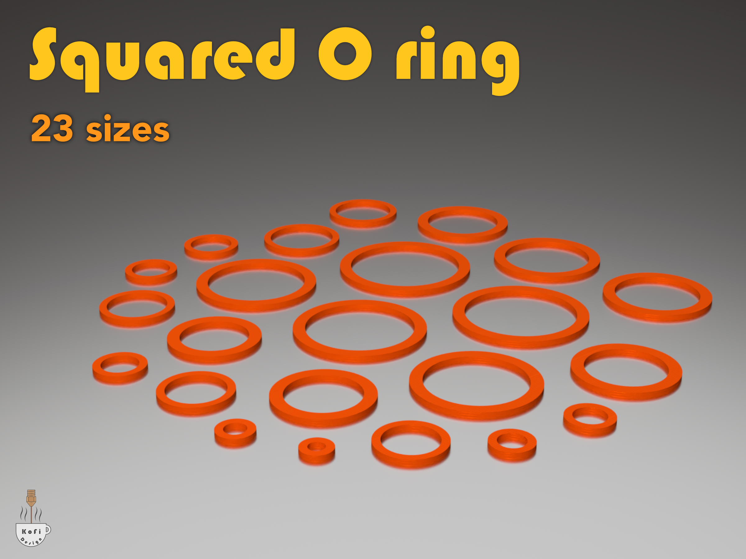 Parametric squared O ring