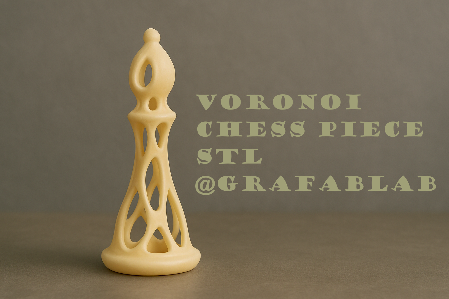 Voronoi "Bishop" - chess piece