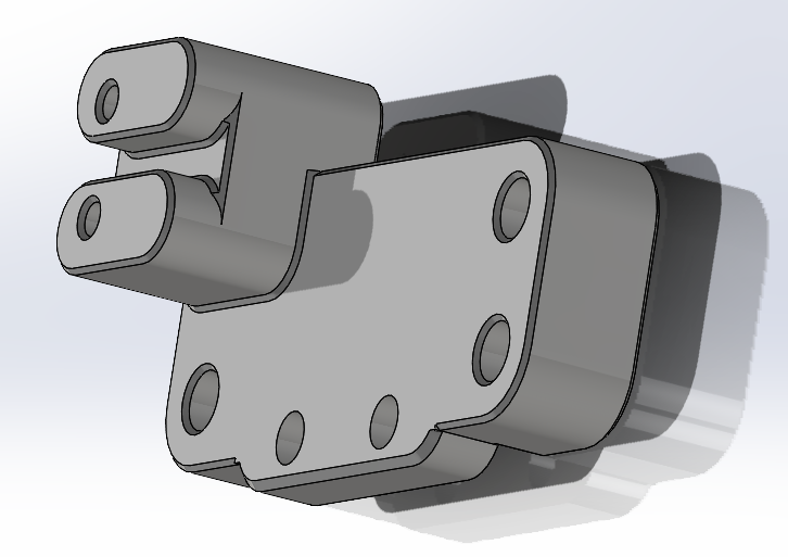 BTT Eddy Duo Rapido UHF mount for Vitalli3d's Super Lightweight Carriage for Voron Printers