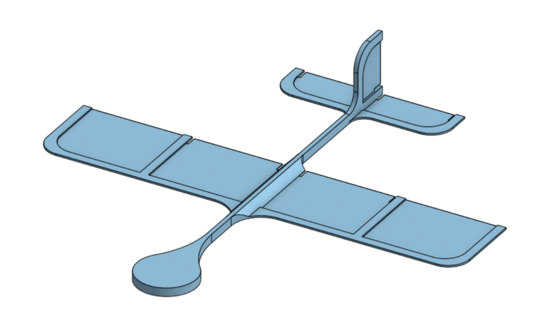 Miniatura 2 do modelo 3D Simple Lightweight Glider (20g)