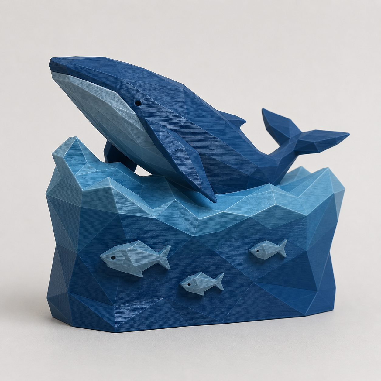 Wal-Szene im Ozean - Whale scene in the ocean