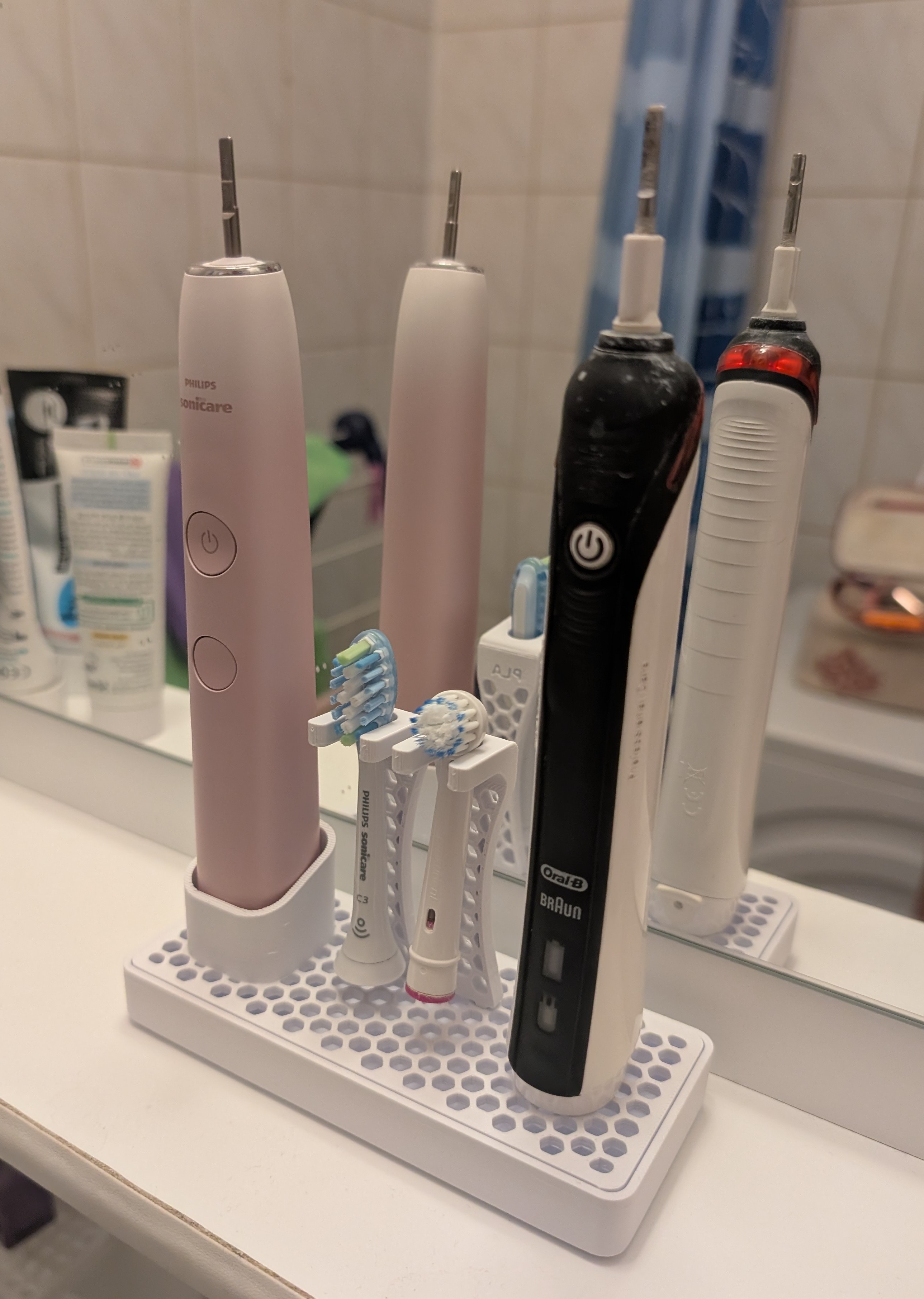 OralB & Sonicare 9000 Mesh for "Duo Electric Toothbrush Stand"