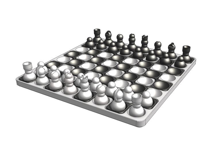 Miniatura 3 do modelo 3D Balance Chess