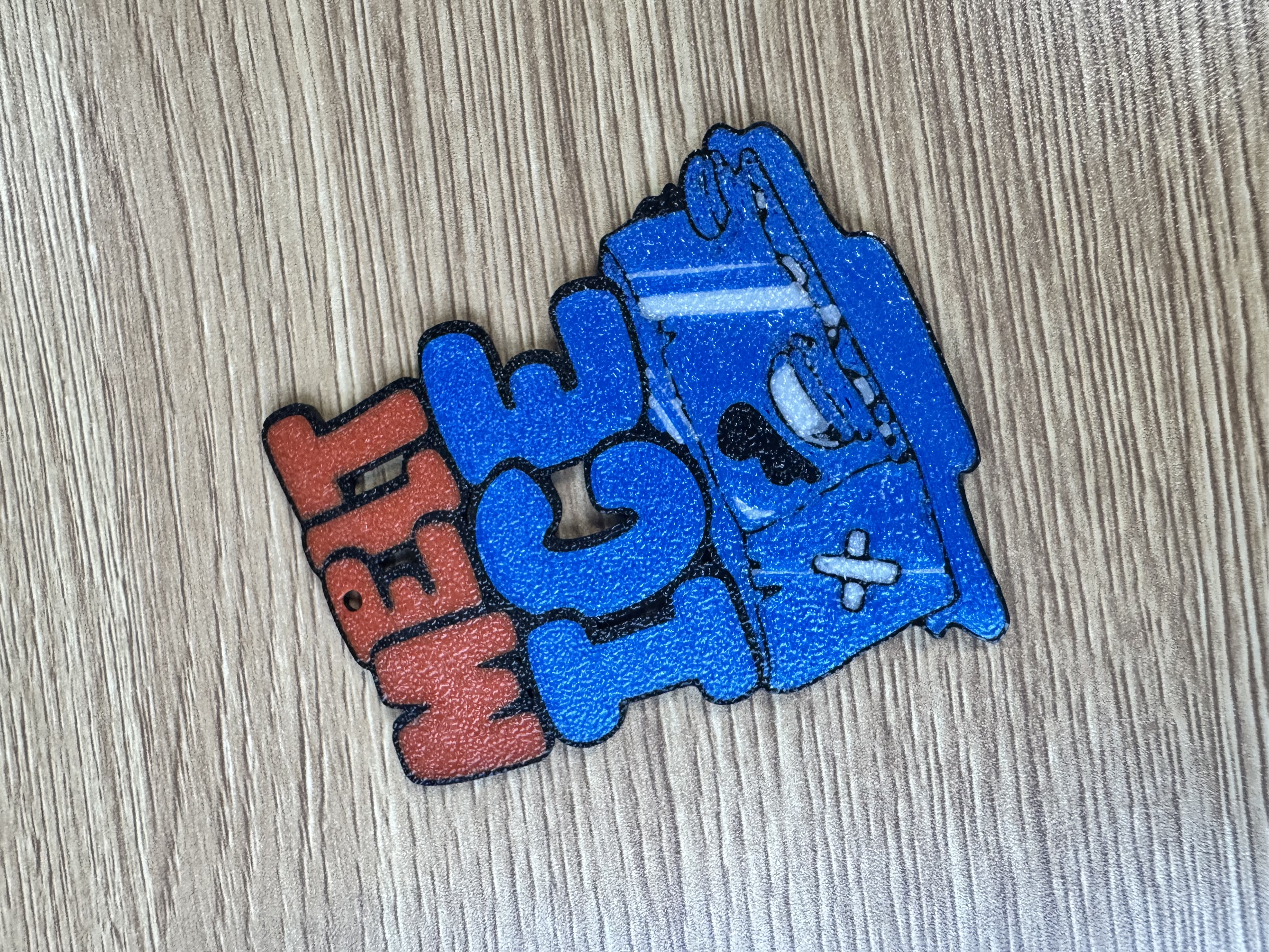 Melt Ice Keychain by Mike Bennett Art