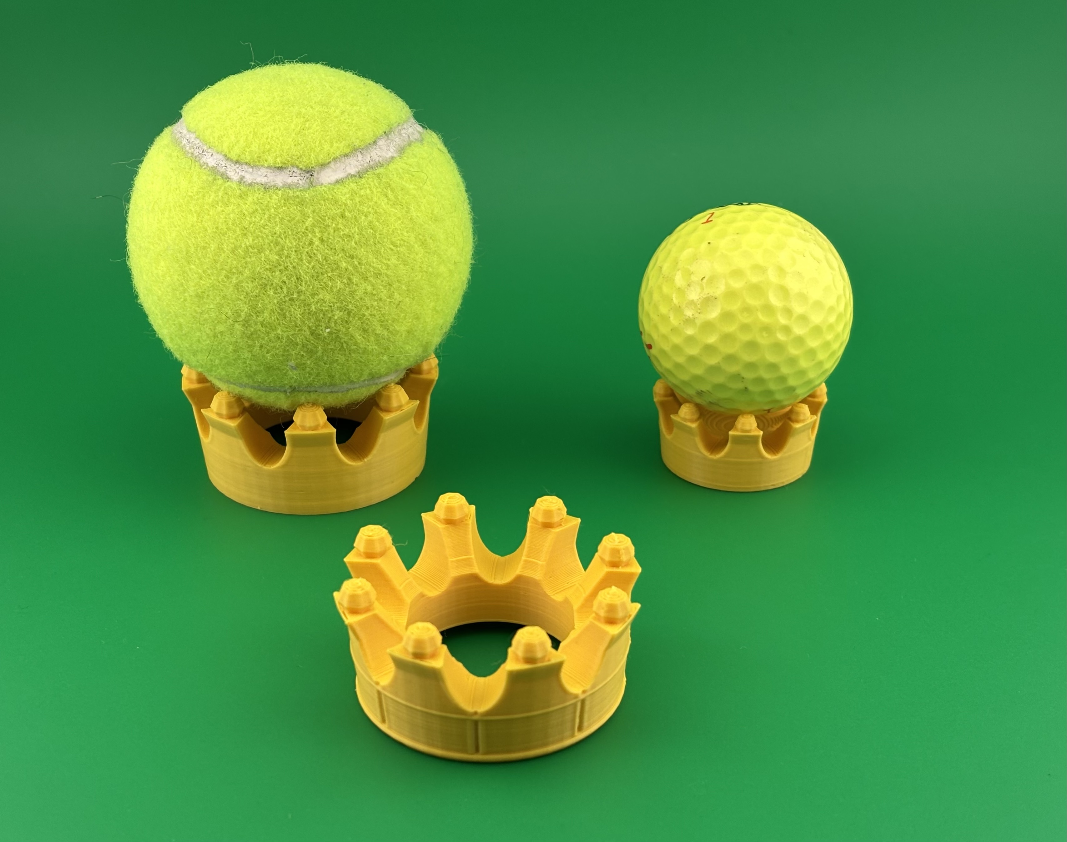Simple Crown and Holder for Tennis Golf Sports Ball - Royal Decor