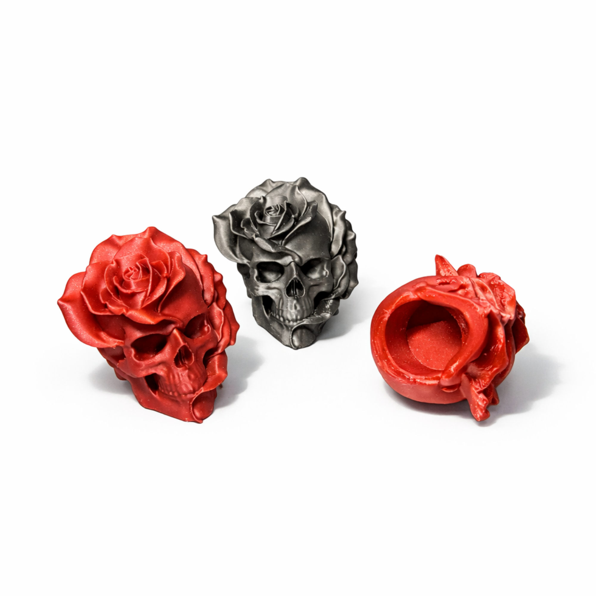 SKELETON HEAD ROSE - WINE BOTTLE LID / THE PERFECT WINE BOTTLE GIFT UPGRADE / PRESENT / GOTHIC — miniatura 8