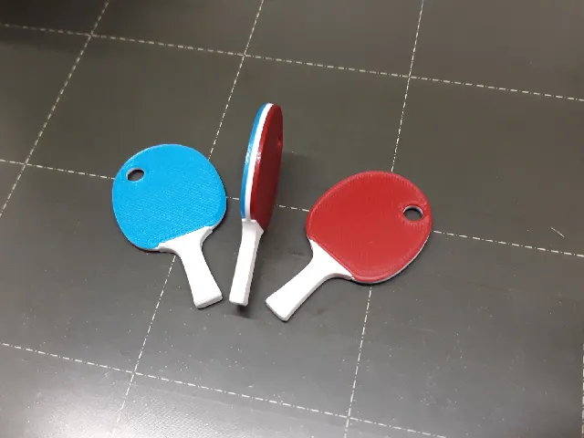 Table tennis keychain