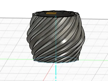 Spiral toothbrush holder