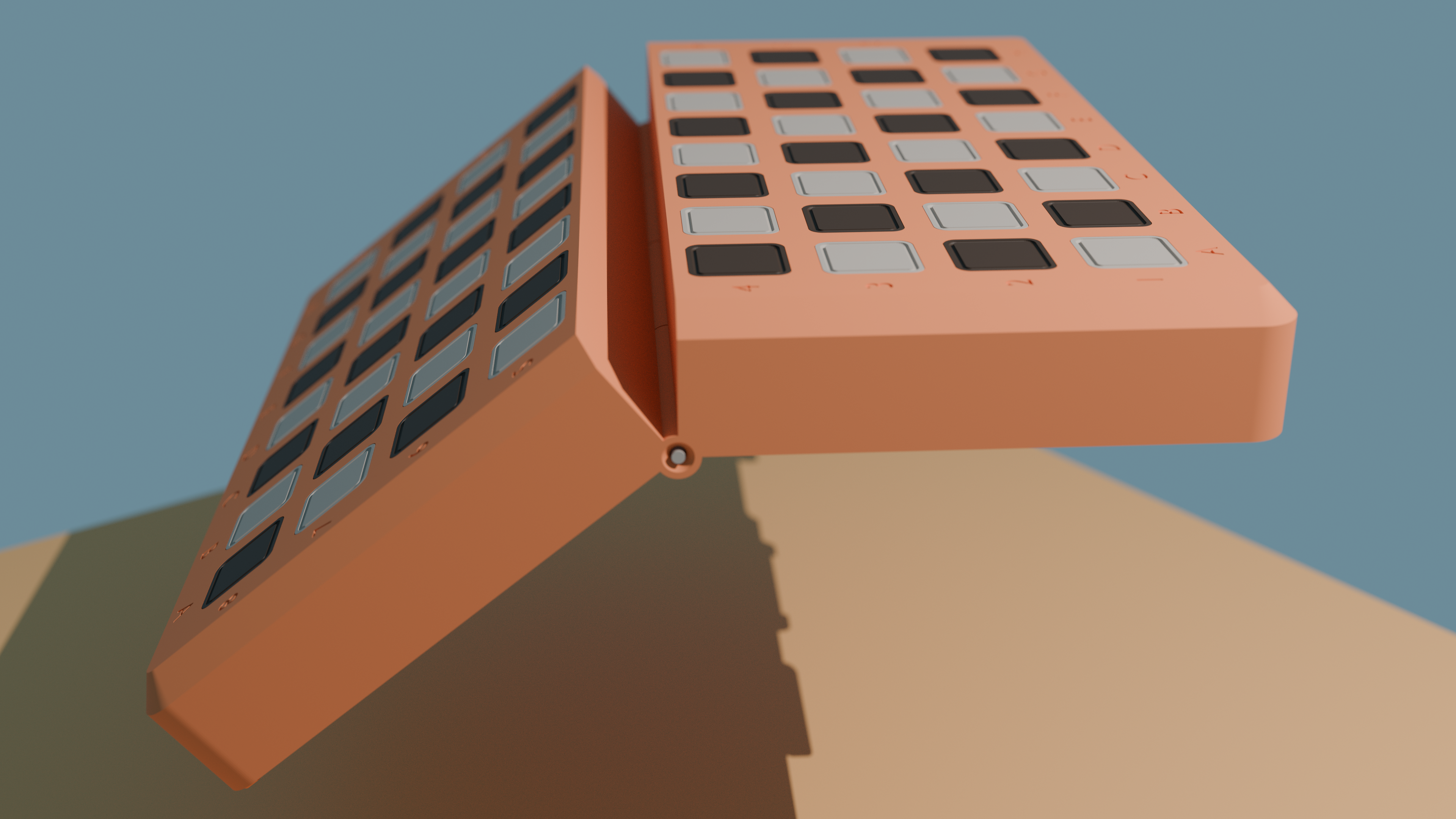 Miniatura 2 do modelo 3D Hinged chessboard box