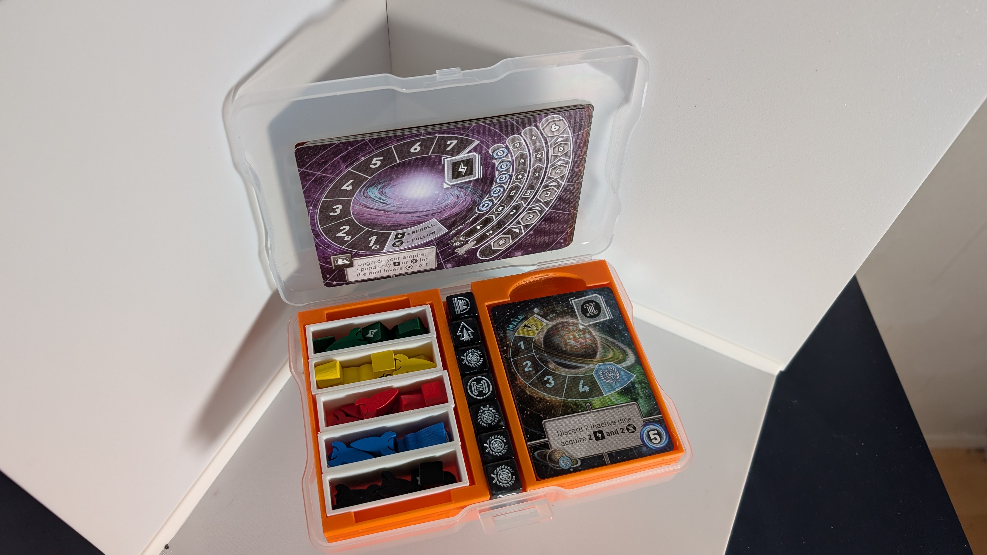 Tiny Epic Galaxies insert for photo caddy