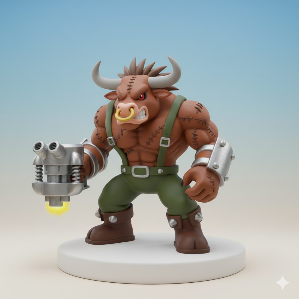 Minotarumon Digimon Creature Model