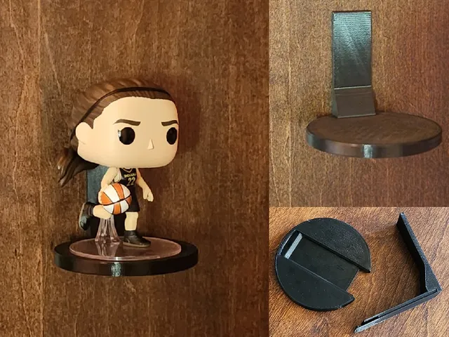 Funko Pop Wall Stand - 3M Command Strip or Screws - No Supports - Snaps together/No Glue