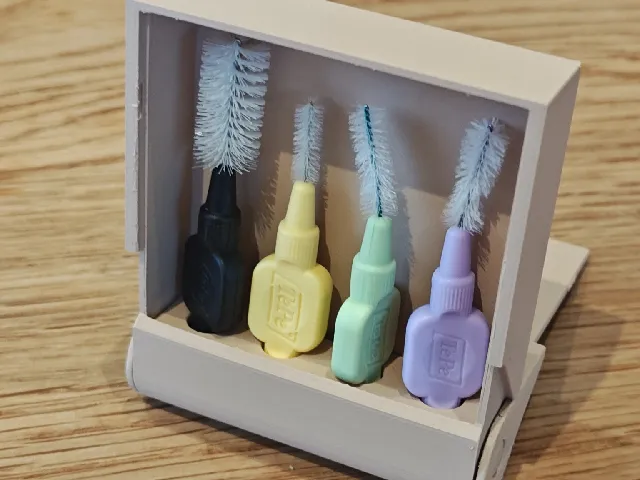 Travel case for TePe interdental brushes