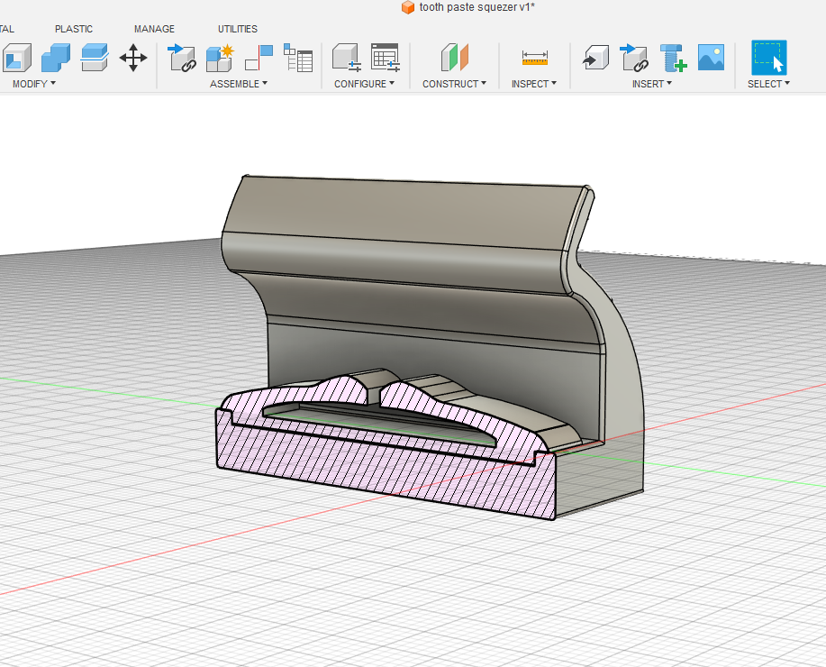 Miniatura 3 do modelo 3D toothpaste squeezer v2