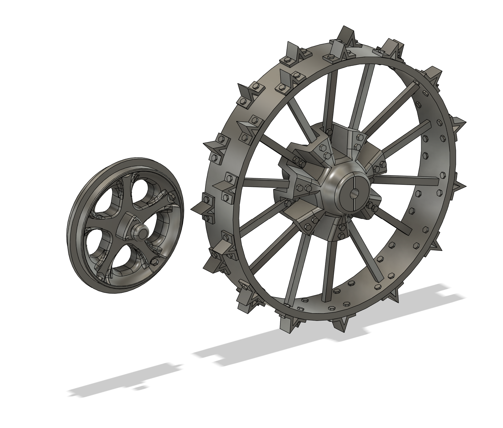 Farmall H Steel Wheel Set - 1:8th Scale