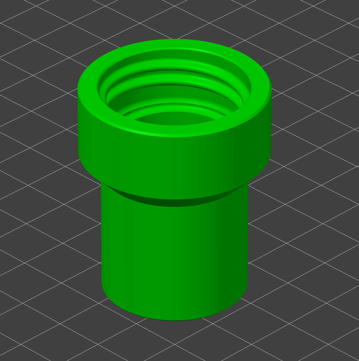 1/2" PVC Bottle Cap Adapter for Stomp Rockets