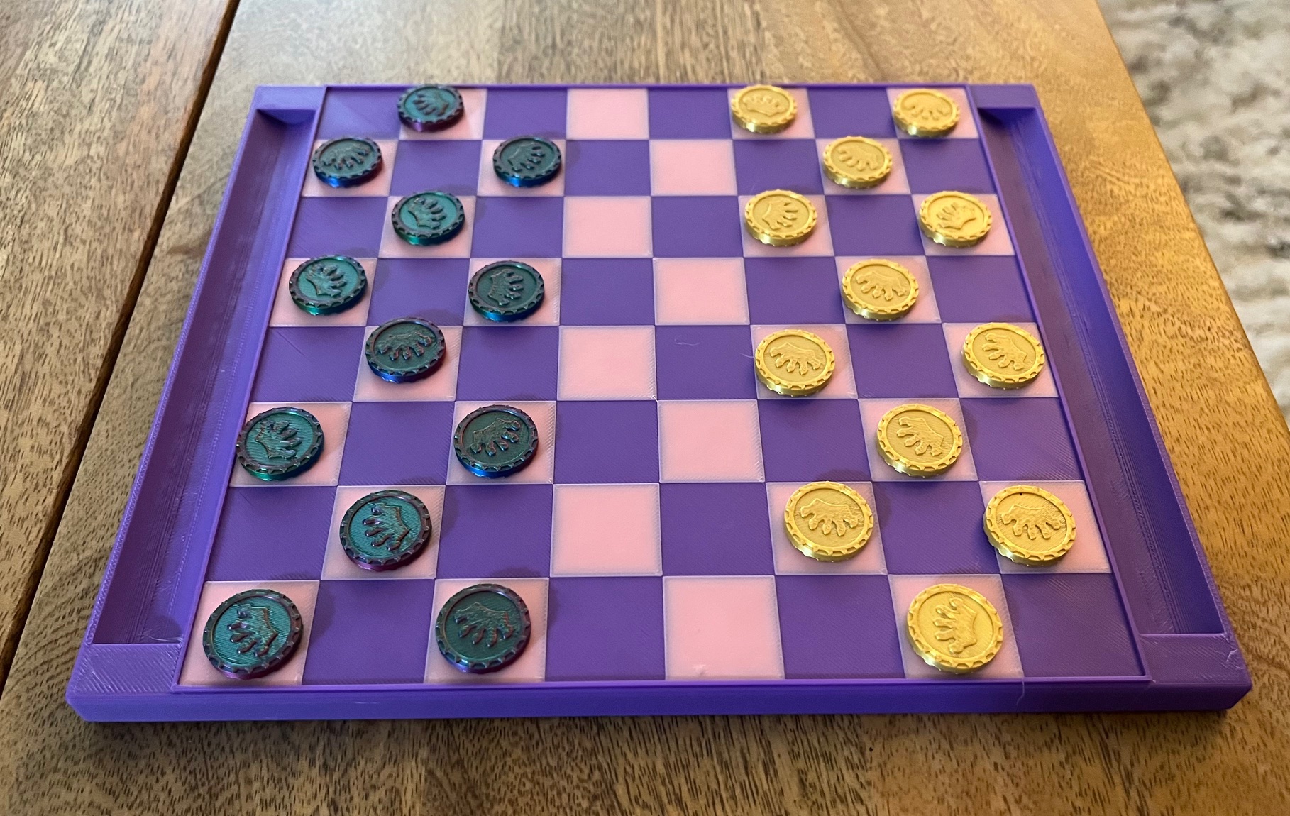 Miniatura 3 do modelo 3D Checkers Set