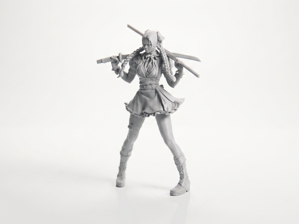 Anime Warrior Figurine Street Style 3D Printable