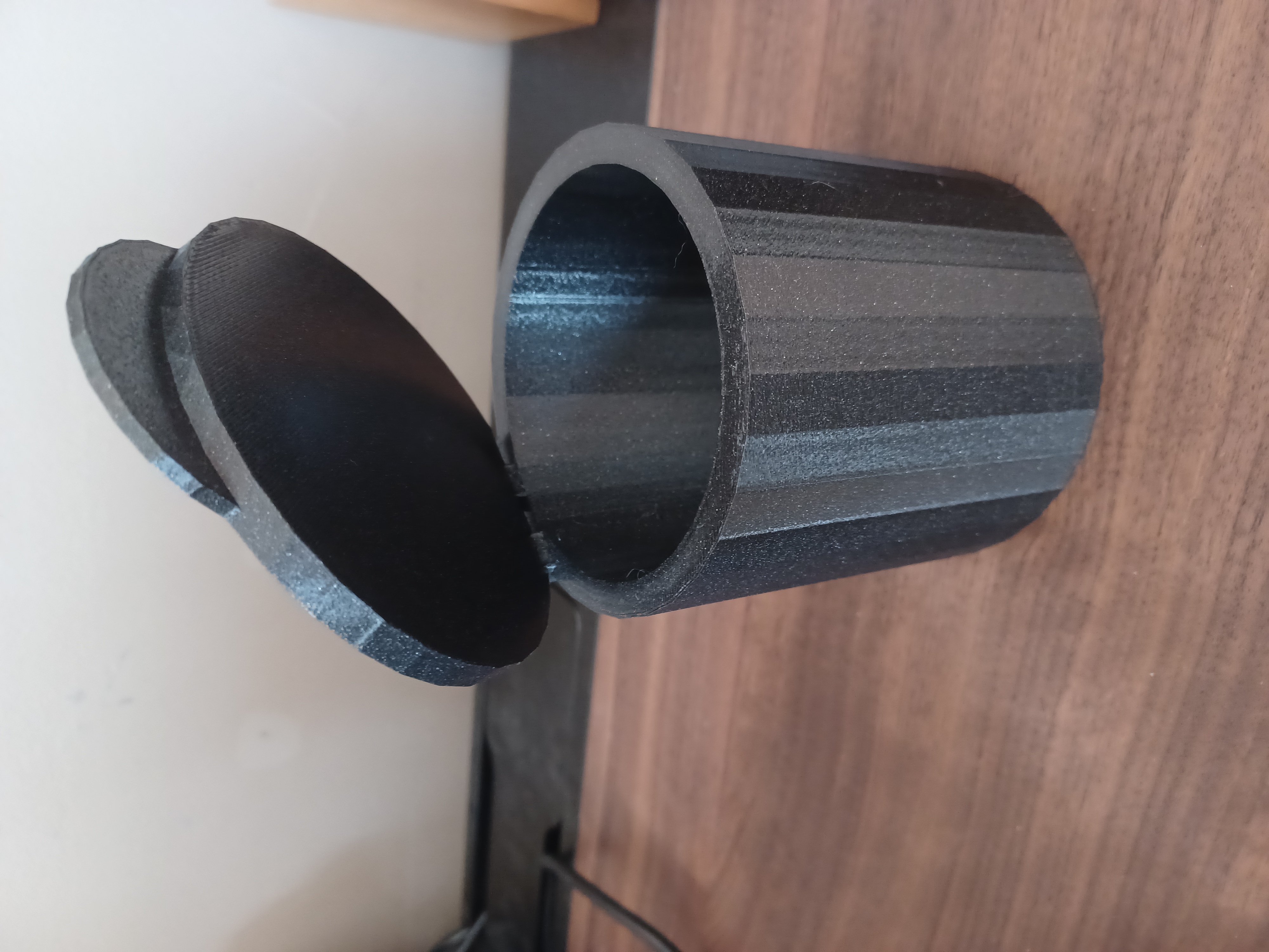 Round Box with Hinged Lid – 3 Parts (2 mm / 3 mm Hinge Pin)