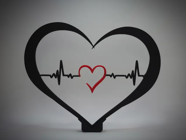 Heartbeat Wall Art - Freestanding  Decor